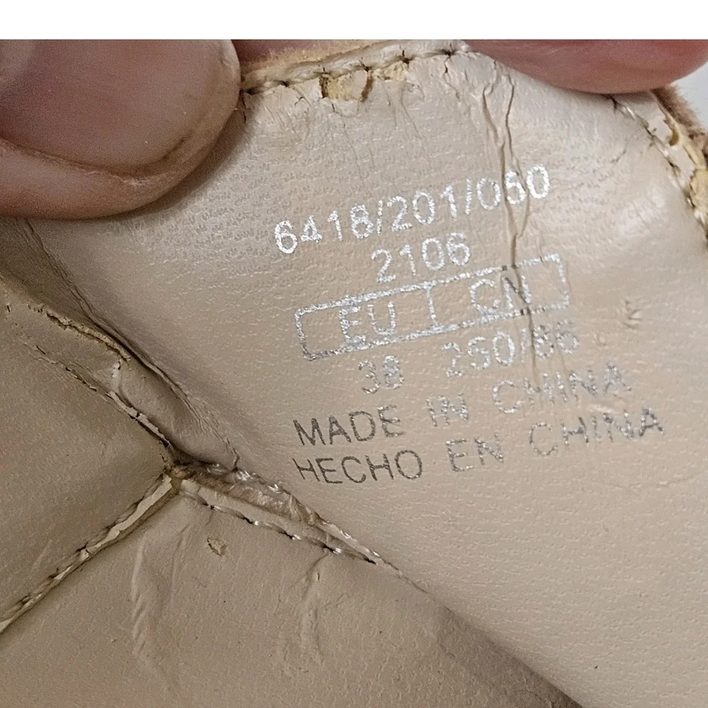 ZARA Womens Pink Velvet Slingback Brogues Shoes EU 38 US 7.5 - Picture 7 of 7